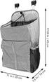 Toddmomy Gray Multifunctional Diaper Organizer for Crib and Nursery Essentials