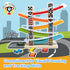 1 2 3 Set 5/7 Racer-5 WOOD CITY Toddler Toys for Years Old, Wooden Car Ramp Racer Toy Vehicle with Mini Cars & Race