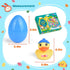 12 PCS Prefilled Easter Eggs with Rubber Duck Toys, Easter Basket Stuffers, Easter Egg Fillers, Bath Toy Squirters
