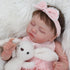 Reborn Baby Dolls Girl - 20 Inch Realistic Sleeping Newborn Doll, Lifelike Handmade Soft Weighted Gift Set for Kids Age