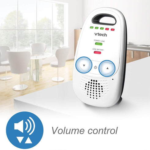 VTech Upgraded Baby Monitor, Rechargeable Battery, Long Range, Crystal-Clear Sound, and Alerts
