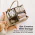 KeaBabies Taupe Diaper Caddy Organizer - Portable Baby Organizer for Nursery, Car Storage, and Gift Basket