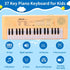 ZuzuBlooploo 37 3 4 5 6 Kids Piano Keyboard, Keys Portable Music Keyboard Early Learning Educational Electronic Music