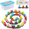 Wondertoys Wooden Alphabet Train Toy 27 PCS Magnetic Alphabet ABC Letter Train