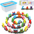 Wondertoys Wooden Alphabet Train Toy 27 PCS Magnetic Alphabet ABC Letter Train