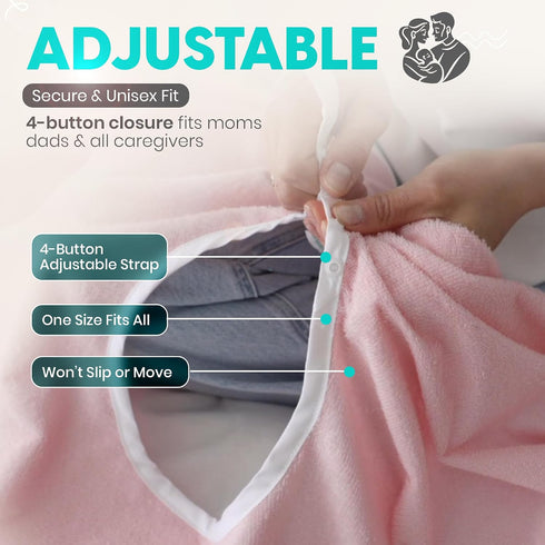 Droowel Wearable Burp Cloths for Parents - Extra Soft, Absorbent, and Waterproof Garment Protector - Perfect