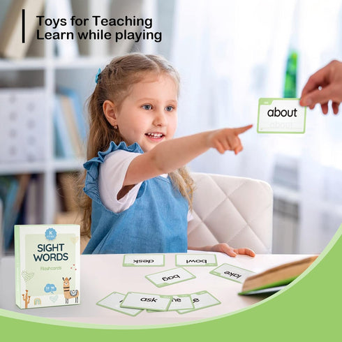 WJPC 58 116PCS 4,5,6 Cards, High Frequency Sight Words Flash Cards (Kindergarten), Phonics Learning Cards for Kids Ages