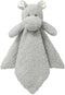 Baby Gray Hippo Soft Stuffed Animal Security Blanket, Plush Lovey Blanket for Newborn, Infant, Toddler Snuggle Blankie