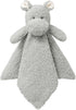 Baby Gray Hippo Soft Stuffed Animal Security Blanket, Plush Lovey Blanket for Newborn, Infant, Toddler Snuggle Blankie