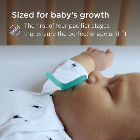 3 Pack 0-2 Smilo Newborn Baby Pacifier - of Orthodontic Pacifiers for Babies from Months - Expands to Support The
