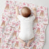 Cstdyfrv Cozy Country 60x80in Western Cowgirl Boots Baby Blankets for Boys Girls Vintage Cowgirl Boots Pink Bows Soft