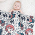 Mantaiyuan 30x40 Fleece Baby Blanket Cartoon Vikings Dragon Smooth and Soft Receiving Blanket Unisex for Stroller