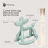 Teething Toy for Baby 0-6, 12, 18 Months, Jellydog Never Drop Food Grade Silicone Rocking Teether, Baby Gift, Mint Green