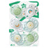 Tommee 18-36 Symmetrical Pack 6 Tippee Night Time Pacifier, Months, Silicone Baglet, BPA-Free Binkies, Glow in The Dark