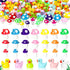 Deekin 100 Pcs Mini Resin Ducks, Tiny Mushrooms Miniature Duck Figures for DIY Craft Micro Landscape Decoration