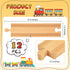 12 6 Inch Set Mototo PCS Wooden Train Track Straight Pieces Wooden Train Track Accessories Wood Railroad Expansion