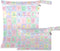 Burbuja Flower Plaid Wet Dry Bags for Baby Cloth Diaper 2 Pack, Waterproof