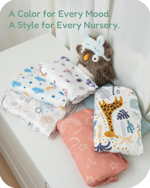 TOTCHILL Pack 2 Pack, 38x26 Pack and Play Sheets Fitted Graco n Play Sheets for Playard & Travel Crib Mattress, Ultra
