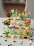 YEIBOBO 12-Piece Flowers and Plant Building Set: 2531 Pieces for Home Decoration, Bonsai, or Adult Building Toys