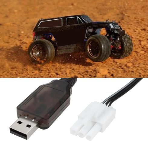 Briny River 2S 6.4V 600mA EL4.5-3P Life USB to Plug Batteries Charging Wire for Most Model Remote Control Cars Trucks