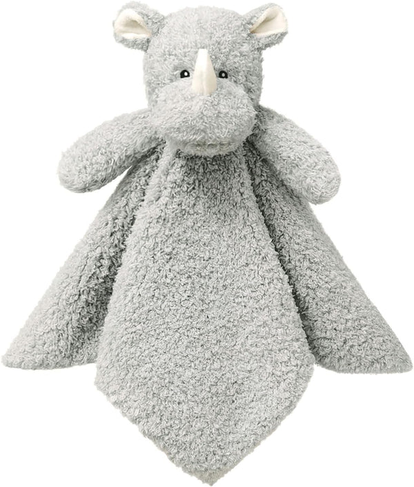 Baby Gray Rhino Soft Stuffed Animal Security Blanket, Plush Lovey for Newborns and Toddlers