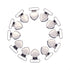 1" (50pcs) Metal Heart Pacifier Suspender Clips,Sutoyuen Pacifier Clips for Making DIY Craft Supplies Pacifier Holders