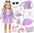 American 18 Inch Doll Makeup Accessories and Clothes Set Includes 18 Inch