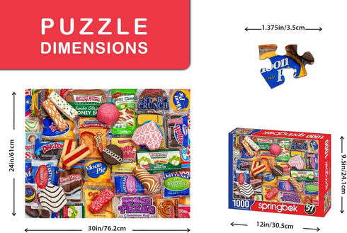 Springbok's 1000 Piece Jigsaw Puzzle Snack Treats, Made in USA