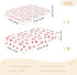 Soft Jersey Knit Crib Sheets for Boys or Girls - Strawberries and Bows Pattern, Size M