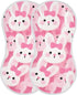 tplaotee 22x11in Cartoon Cute Rabbit Pink Cotton Baby Burp Cloth Good Absorbent? Baby wash Cloth for Babies Girls