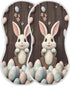 YETTASBIN Easter Bunny Egg Muslin Baby Burp Cloth, Super Soft Absorbent Cotton Burp Rag Baby Bibs Feeding Cloth