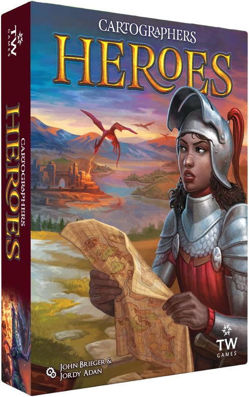 Cartographers Heroes Board Game | Standalone Expansion & Core Game | Award-Winning
