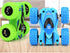 Pull Back Cars Double-Sided Friction Powered Vehicles, Shockproof Inertia Cars for Boys Girls Age 3+
