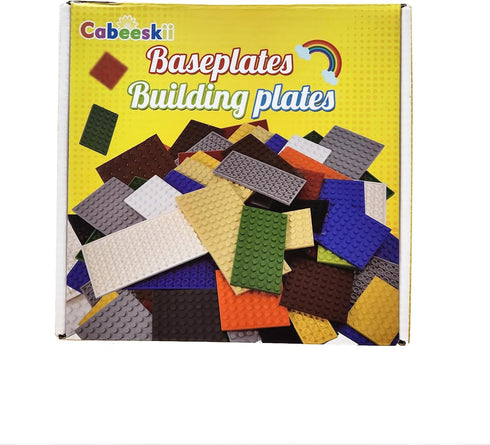 Classic Building Plate, 60pcs Random Mixed Colour Base Plates Compatible with Lego Parts