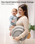 30"x18", Mamatepe Peanut Baby Changing Pad, Foldable Travel On-the-Go with Non-Slip Base & Safety Belt, Wipeable PU