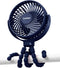 Stroller Fan USB Rechargeable, Portable Battery Operated Cooling Fan with Flexible Tripod Clip for Baby Stroller