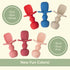 Upward Baby 3 Pack Silicone Feeding Spoons with Anti Choke Barrier, Self Feeding Toddler Utensils