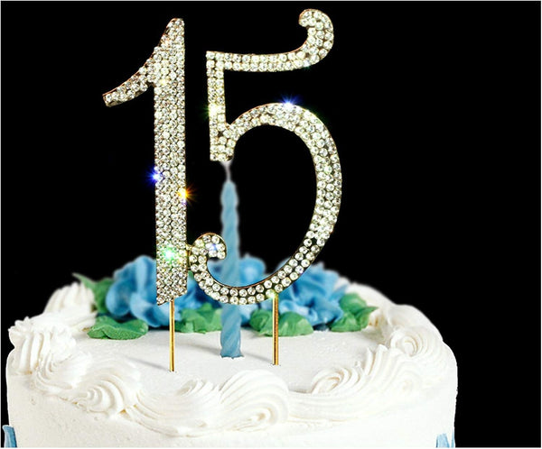 Premium Bling Rhinestone Diamond Gems Cake Topper by Scotamalone15