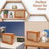 Wooden Money Box Money Bank, Countdown Saving Box with 10000 Dollars Target for Boys Girls (10000 USD)