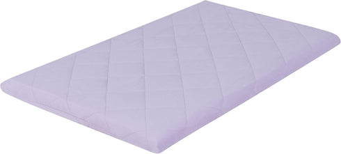Pastel Lavender Purple Pack n Play Quilted Mattress Sheet, Ultra-Soft Portable Crib Sheet for Baby Girls