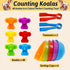 Counting Koalas Toys Matching Games with Sorting Bowls, Sorting Toys for Toddlers, Preschool Learning Activities for