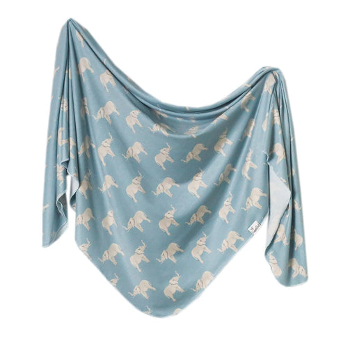 Copper Pearl Large Premium Knit Baby Swaddle Receiving Blanket Peanut