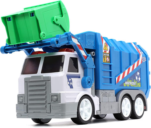 16-Inch Jada Just Trucks Garbage Vehicle - Free-Wheeling Toy for Kids and Adults