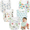 Organic Cotton Baby Bibs, Soft Teething & Drool Bib for Newborns, Hypoallergenic