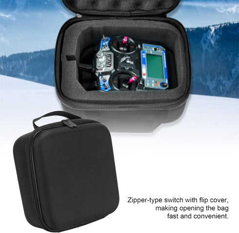 Carrying Bag for RC Controller, FPV Transmitter Bag Carry Case, Portable RC Airplane Transmitter Case, Waterproof Aircraft Transmitter Case, Remote Control Transmitter Case for Outdoor Transportation