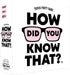 Trivia Party Game - Hygge Games How Did You Know That? in White