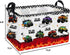 Essme Rectangular Kids Baskets,Monster Truck Storage Box,Cute Basket for Kids with Handles for Room Decor, Book