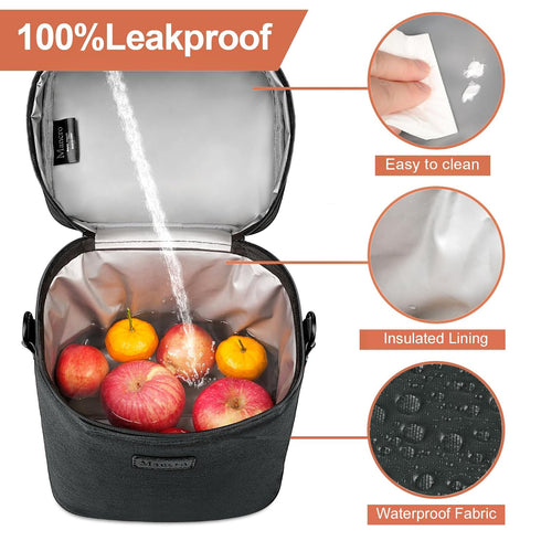 Pack, 6 9 Mancro Breastmilk Cooler Bag with Ice Insulated Bottle Bag for Baby Bottles (Up to Ounce) with Shoulder Strap