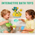1-3 2-4 12-18 1+ Baby Bath Toys for Kids Ages | Fun & Easy Grip Mold Free Bath Toys Toddler | Bath Cups Spoon Watering