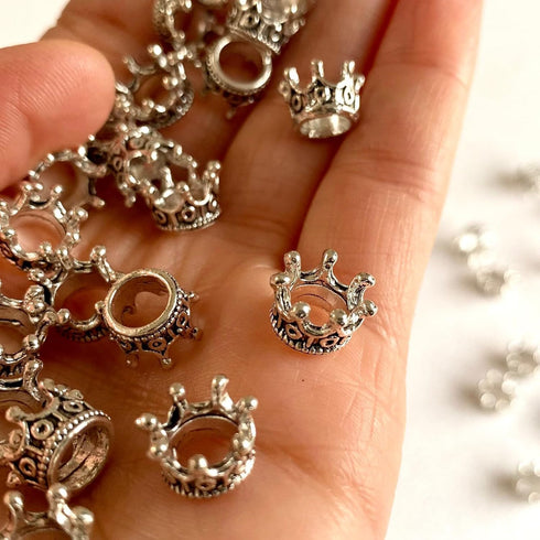 Dollhouse Mini Crown - Metal Miniature Crown Accessories for Dolls (5PCS)